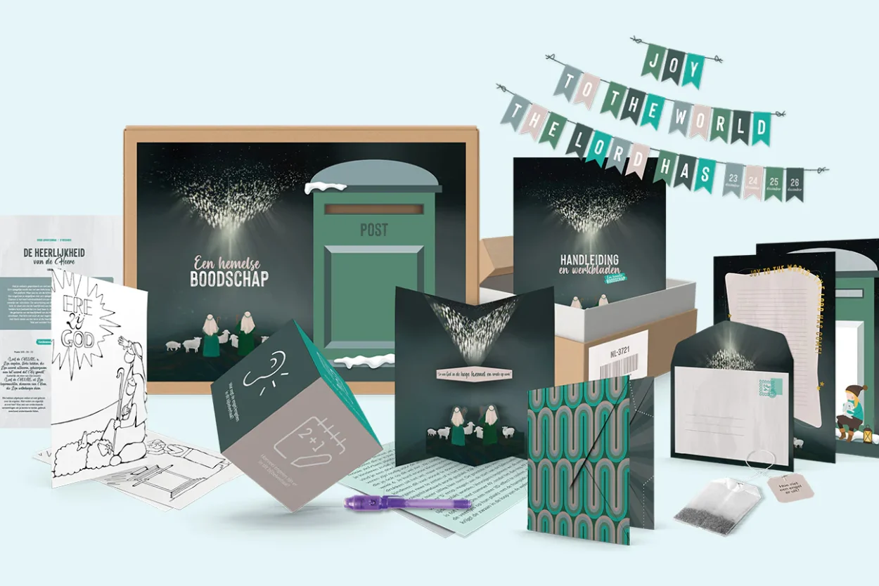 Recensie van het gezinspakket 'Een hemelse boodschap' voor Kerst, gemaakt door Evangeliestek